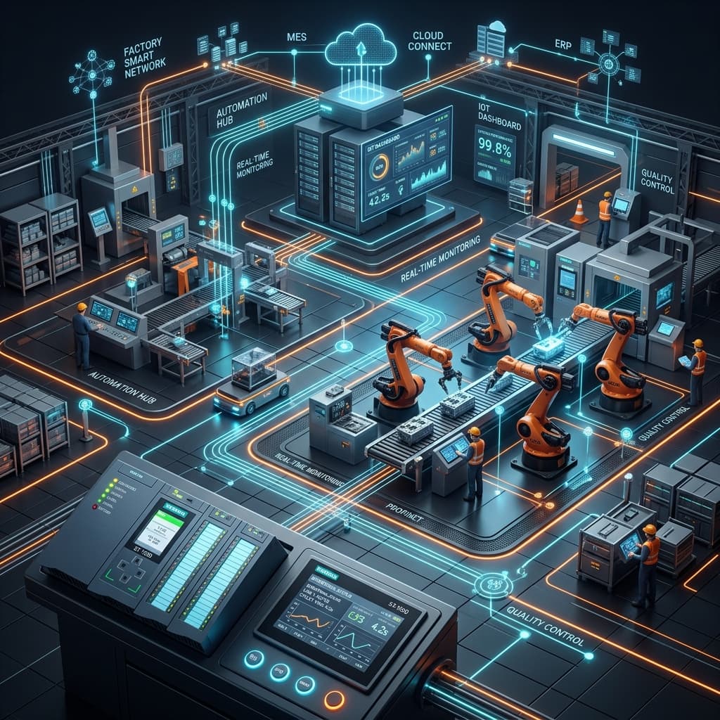 Industrial automation services illustration